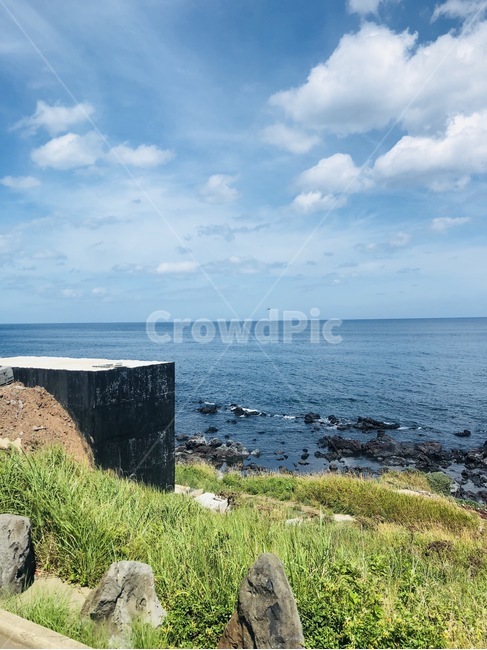 제주,구룸,바다,자연,돌,자연,풍경,nature,landscape,promontory,곶,bunker,벙커,building,건물