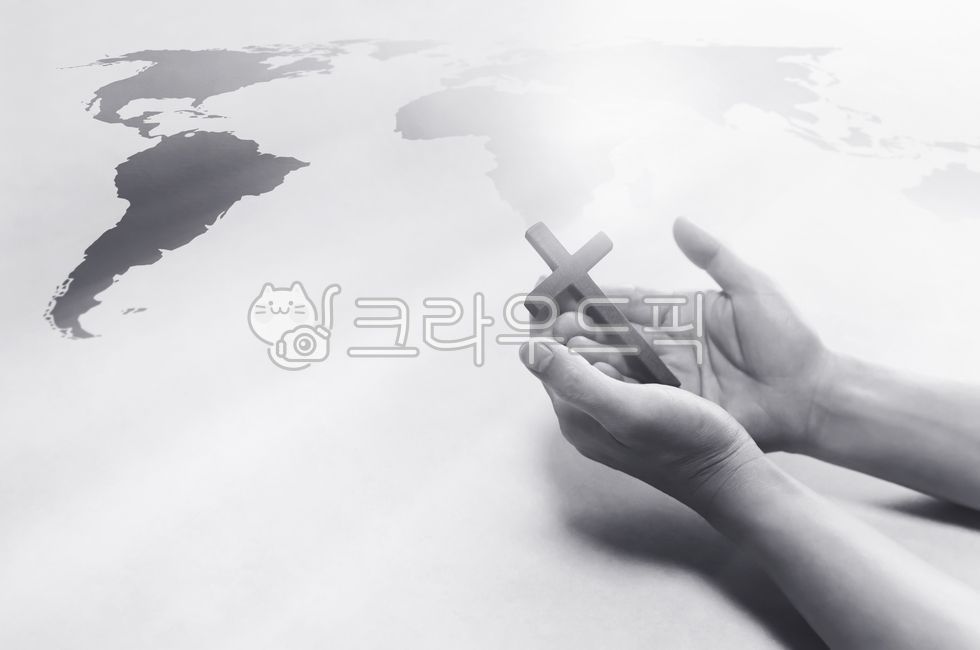 십자가, 기도, 선교, 복음, 세계지도, 사진,이미지,일러스트,캘리그라피 - artin작가