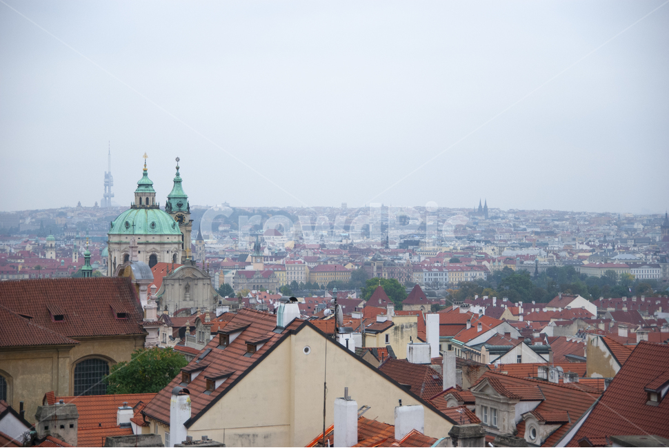 프라하,시내전경,프라하전경,프라하지붕,빨간지붕,praha,체코