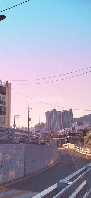 하늘,도시,산복도로,배경,풍경,저녁,도시,풍경,city,landscape