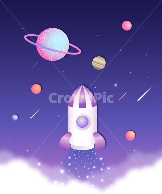 로켓,별똥별,우주,행성,태양계,일러스트,공상과학,그래픽,일러스트레이션,graphic,illustration