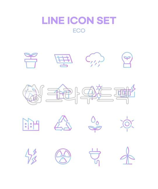 Icon,line icon,simple icon,vector icon,gradient,gradation,simple,eco,environment,nature conservation,sprout,flowerpot,solar power,cloud,rain,light bulb,fire,flame,thermal power,tree,sea,sun,electricity,battery,energy,factory,buil