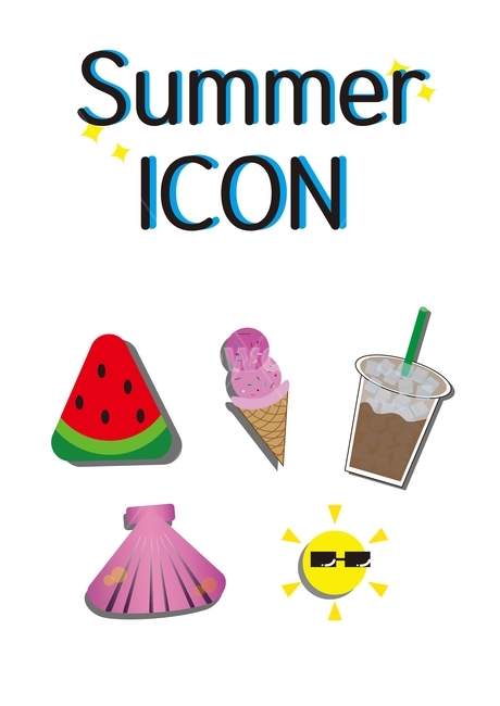 여름,아이콘,여름이미지,여름일러스트,일러스트,summer,illustration,illust,수박,아이스크림,커피,아이스커피,조개,바다,해,시원한,watermelon,icecream,coffee,seashell,sun,icon