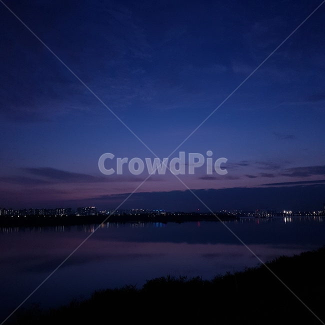 야경,반영,도시,불빛,저녁,밤,navy,reflection,nightscape,night,city,남양주,하늘,sky,수면,물,water