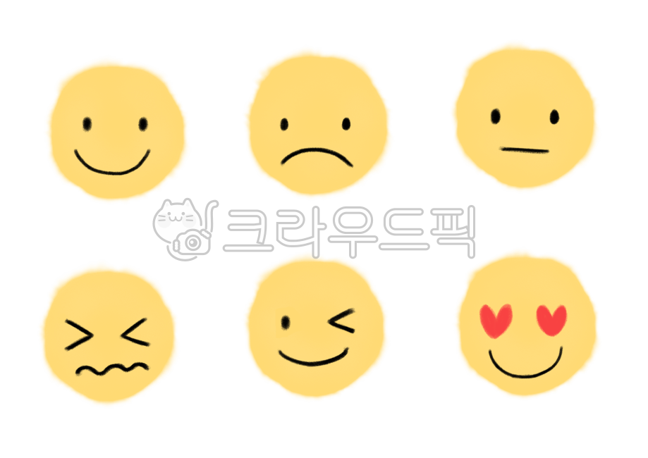 표정, 스마일, 화남, 기쁨, 행복, 사진,이미지,일러스트,캘리그라피 - bootan작가