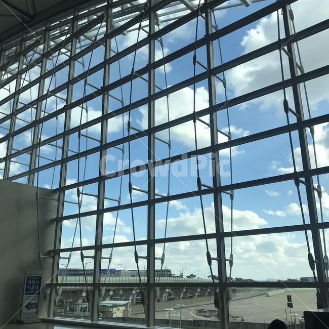 인천공항,창문,하늘,구름,공항