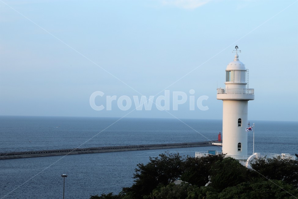 등대,바다,방파제,여름,파란하늘,등대,lighthouse