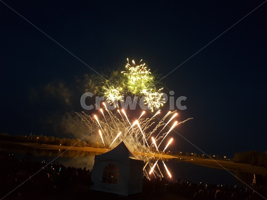 해외,축제,불꽃놀이,하늘,밤