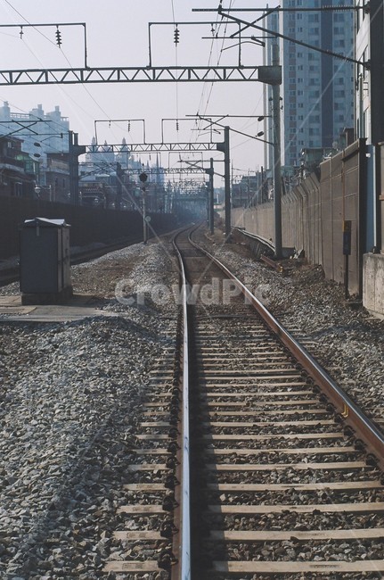 건널목,전철,필름카메라,기찻길,철길,교통,교통수단,traffic,transportation