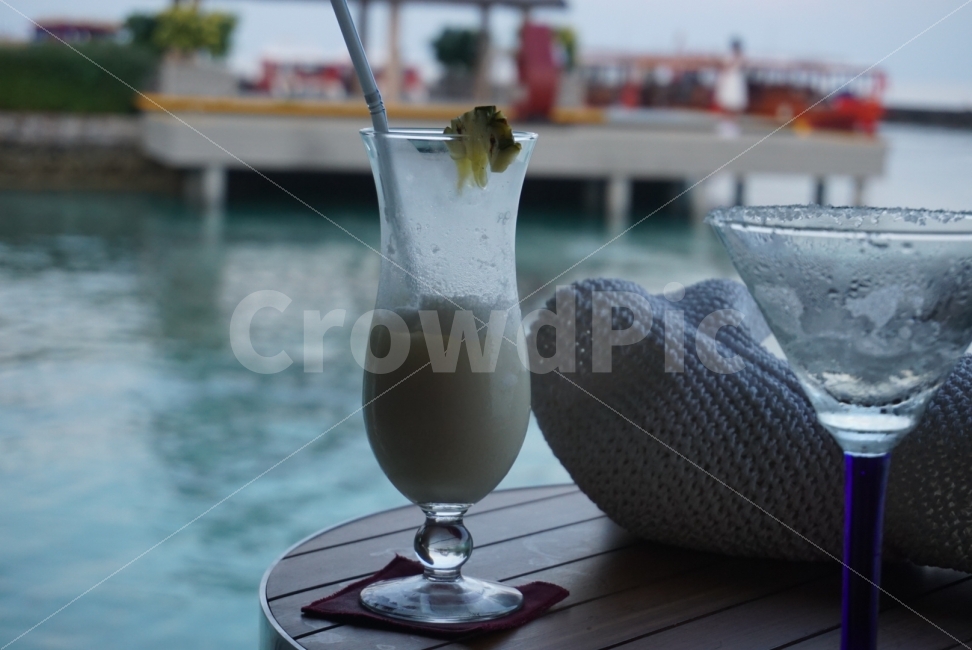 몰디브,휴양,시원한,여름,바다,음료수,drink,beverage