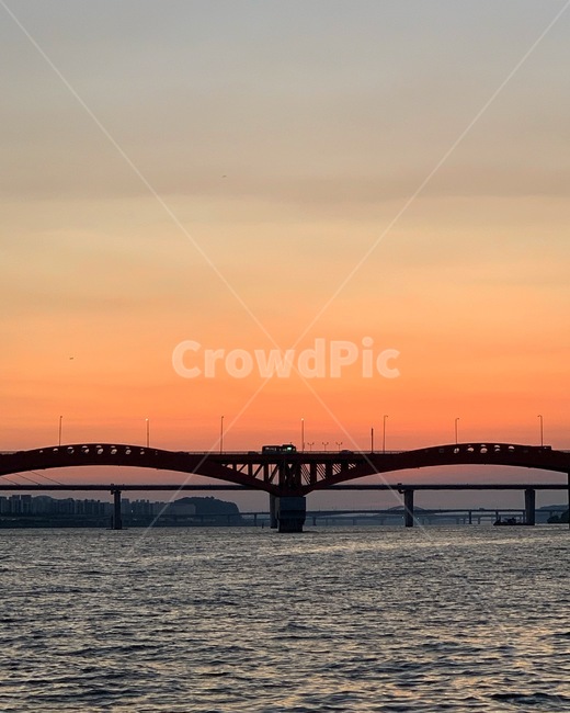 한강,서울,망원,노을,버스,seoul,sunset,bus,야경,nightview