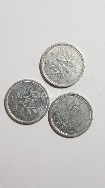 일본동전,앞,뒤,1엔,단돈한닢,money,돈,coin,동전