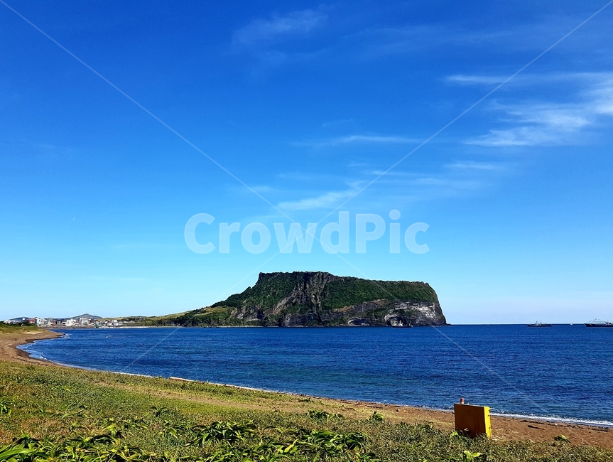 해변,제주도,성산일출봉,수평선,beach,jejudo,seongsansunrisepeak,horizon