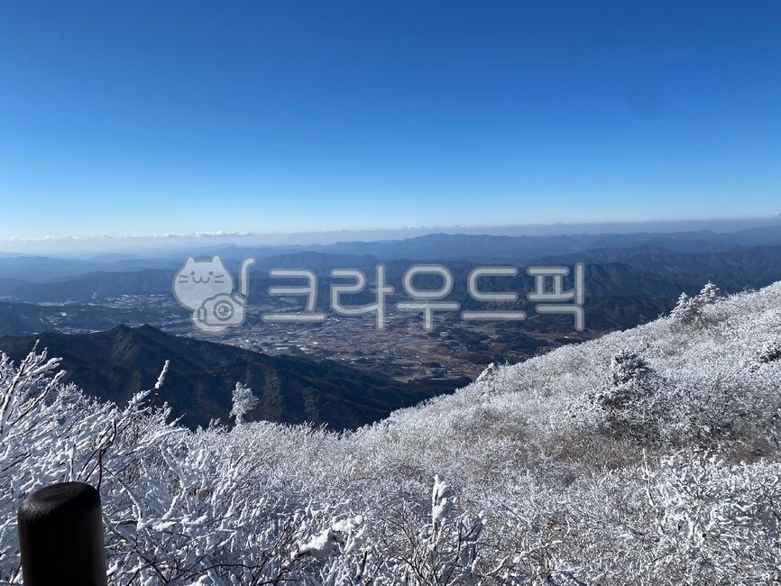 설산, 겨울산, 상고대, 눈꽃, 눈, 사진,이미지,일러스트,캘리그라피 - 804B2작가