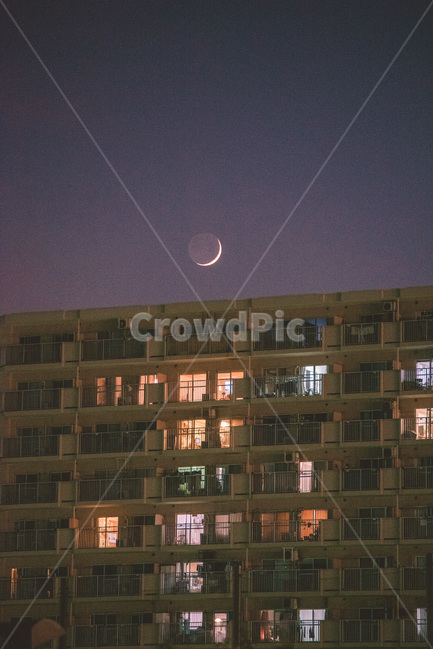 초승달,달,야경,하늘,저녁하늘,밤하늘,nature,자연,outdoors,야경,밤,풍경,nightscape,night,landscape,도시,city,한국도시풍경,한국도시경관,korea cityscape