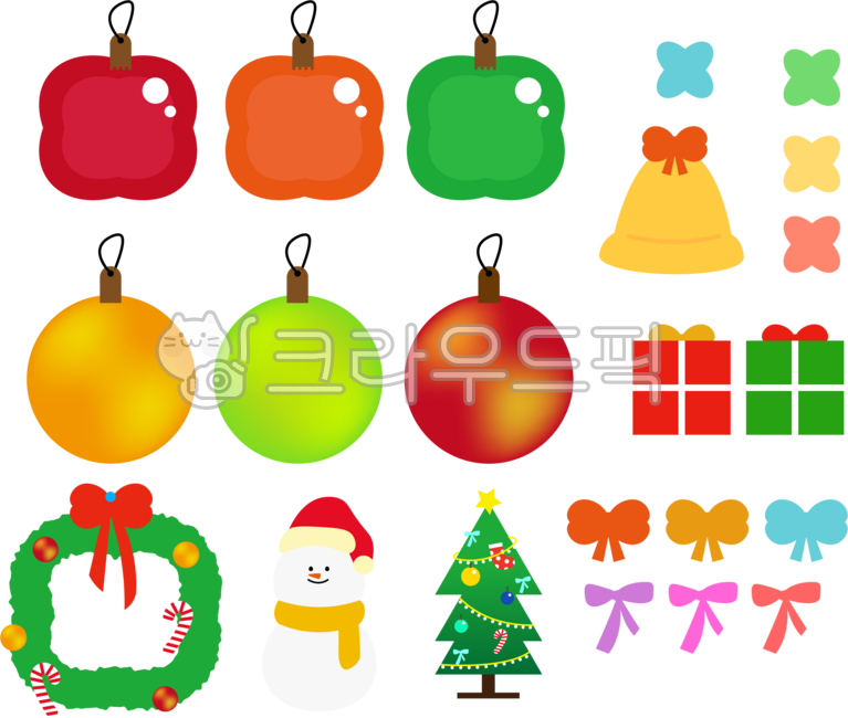 크리스마스,볼,크리스마스볼,눈사람,겨울,12월,종,선물,선물상자,트리,크리스마스트리,꾸미기,모자,종소리,원,동그라미,그래픽,눈,눈덩이,목도리,리본,꽃,꽃송이,네잎클로버,크리스마스데코,크리스마스요소,요소,반짝,나무,크리스마스나무