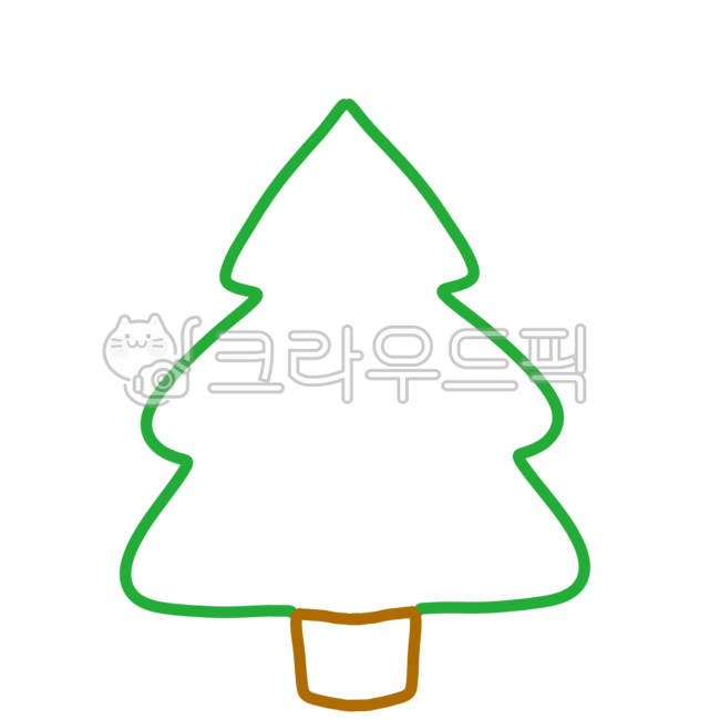 트리, 트리도안, 크리스마스트리, 트리색칠하기, 트리색칠, 사진,이미지,일러스트,캘리그라피 - 꽈광이작가