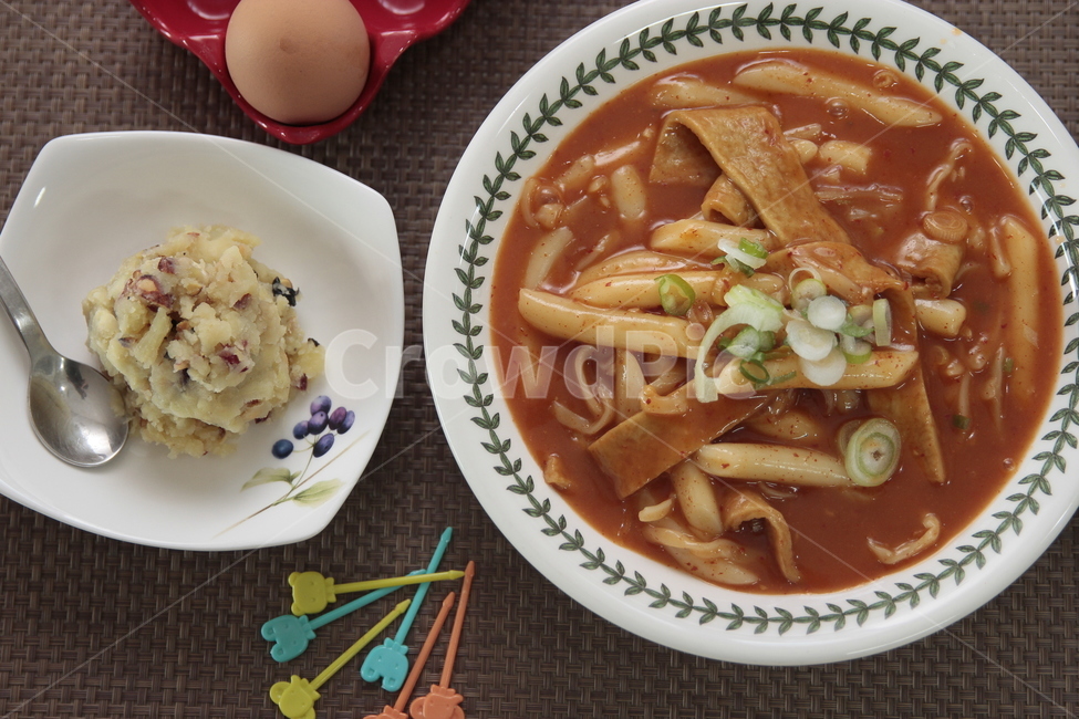 간식,떡볶이,감자샐러드,점심,아이들간식,한식,한국음식,집밥