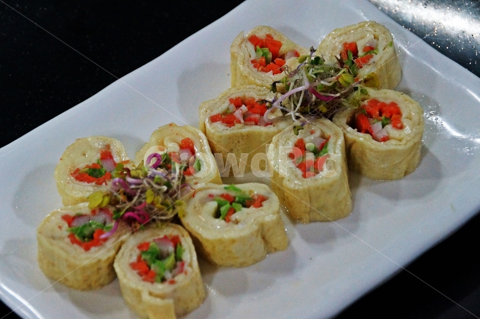 egg,Korean,Egg Vegetable Roll,egg roll,food