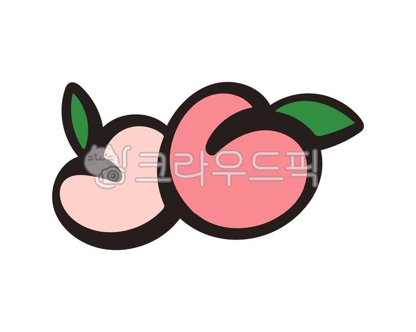일러스트,손그림,라인일러스트,복숭아,과일,복숭아일러스트,여름과일,귀여운,아이콘,제철과일,상자,패키지