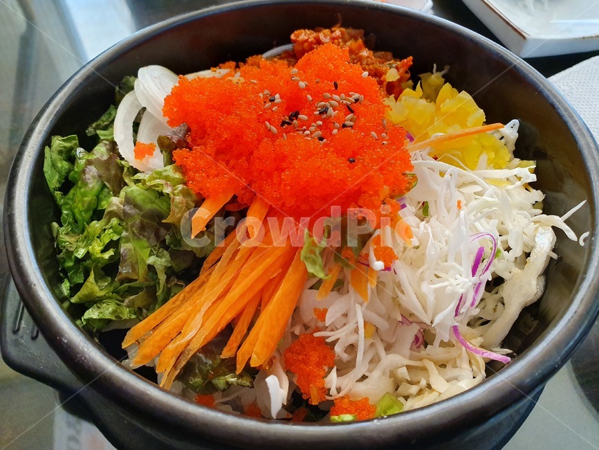알밥,날치알,뚝배기요리,채소,맛집,flyingfish,rice,vegetable,delicious