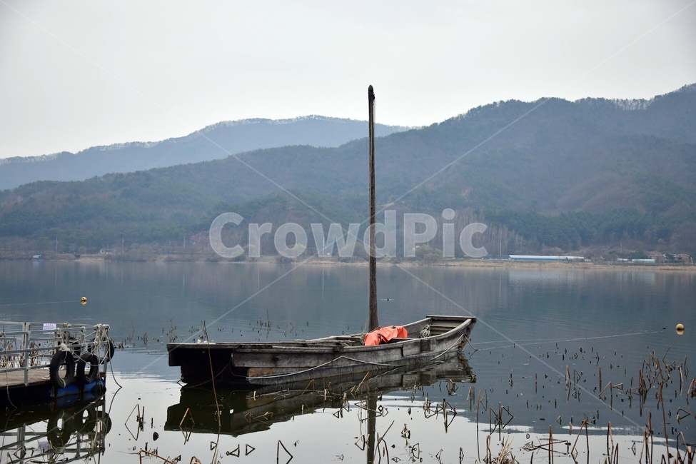 선박,교통,watercraft,강,돗단배,양수리,두물머리,황포돗대,산,자연,물,반영