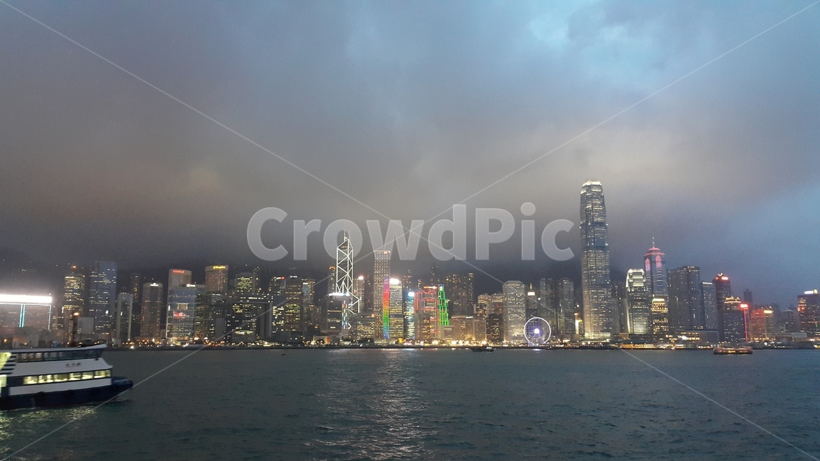 도시,홍콩,빌딩,전경,안개,흐린날씨,city,hongkong,buliding,fog,cloudyweather,페리,ferry