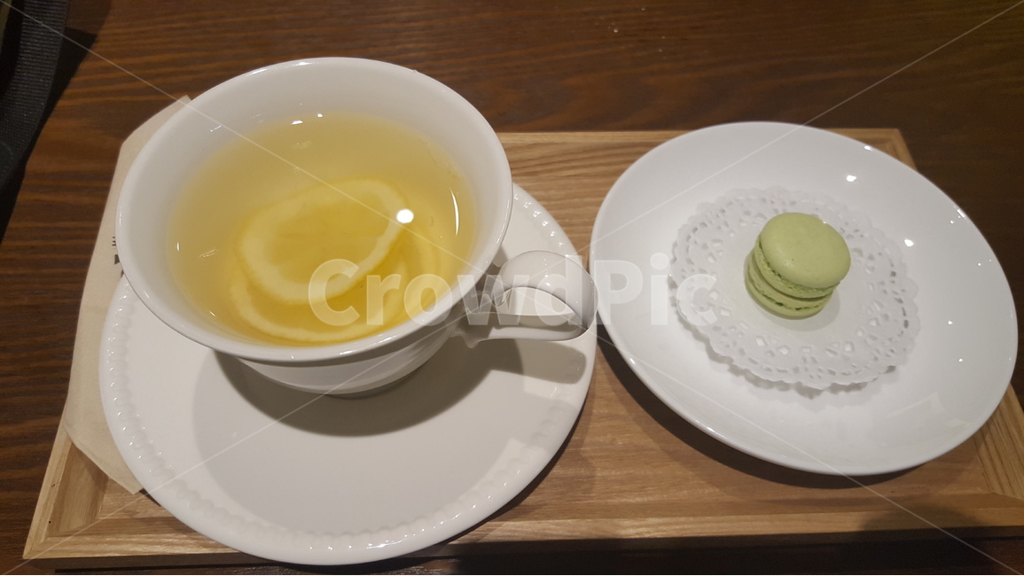 커피,티타임,레몬차,마카롱,힐링,카페,찻잔,레몬,차,겨울차,따뜻한차,감기,상큼,과일차,음료수,drink,beverage