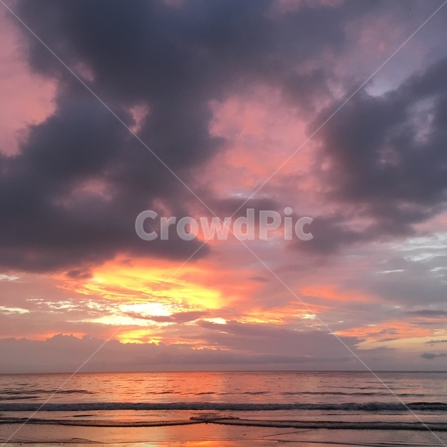 선셋,석양,노을,sunset,바다,코타키나발루,나무,해변