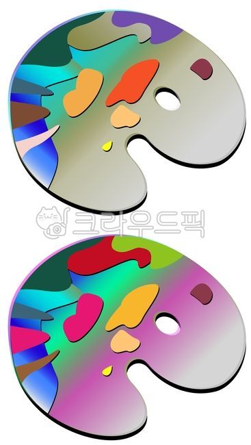 파레트,미술,미술도구,물감,그림,화가,벡터,디자인소스,디자인요소,소스,편집소스,일러스트,illust,illustration,그래픽,일러스트레이션,graphic,illustration
