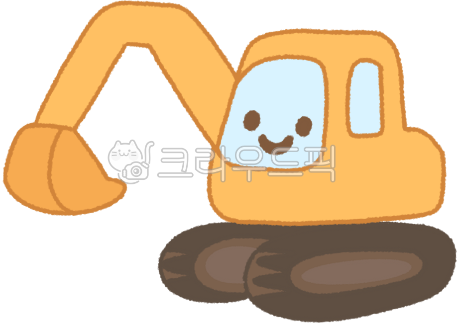 포크레인,굴착기,건설차량,장난감포크레인,작업차량,탈것,무거운탈것,건설기계,건설놀이,중장비,단순일러스트,감성일러스트,굴착기그림,중장비일러스트,탈것일러스트,도로작업차,노란포크레인