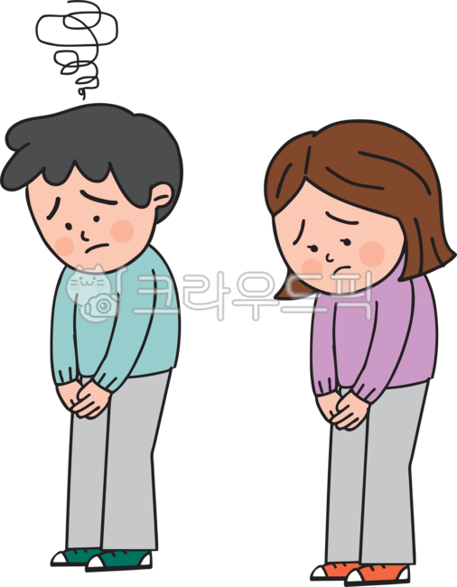 꾸중,잔소리,혼남,혼내기,반성하는캐릭터,여자,여성,남자,남자어린이,남학생,여자어린이,여학생,여자아이,키즈,초등학생,고등학생,중학생,소년