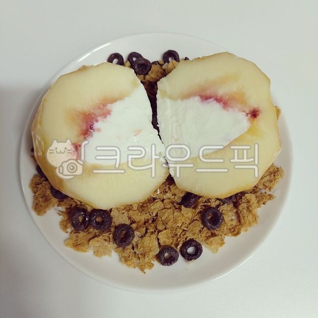 복숭아,복숭아디저트,그릭모모,집콕요리,dessert