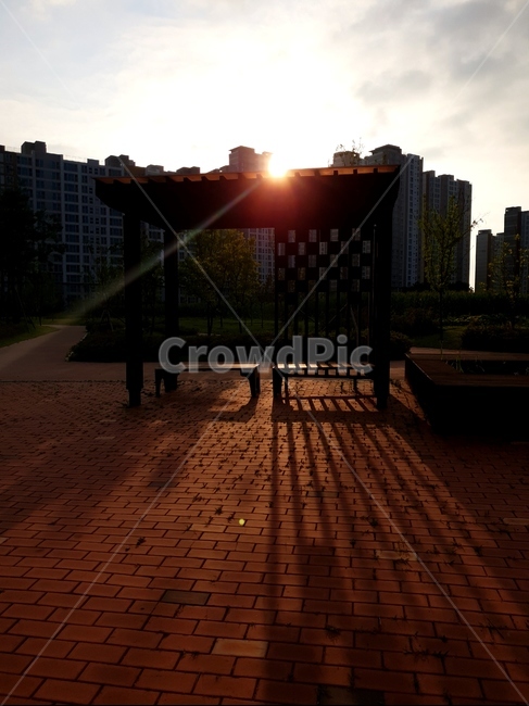 빛,햇살,아침,풍경,길,도시,풍경,city,landscape,light,flare,플레어,path,통로,walkway,보도