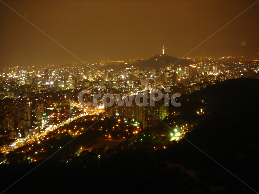 야경,도시,도심,남산,독립문,불빛,조명