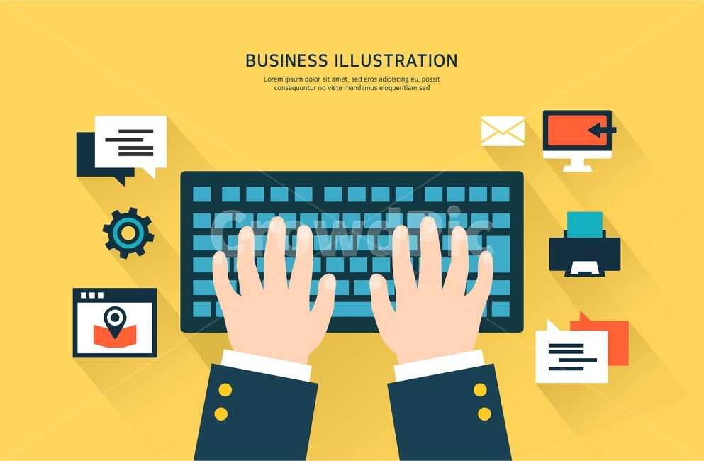 키보드,작업,비즈니스,플랫디자인,모니터,산업,industry,industrial,비즈니스,사업,business,service,work,그래픽,일러스트레이션,graphic,illustration