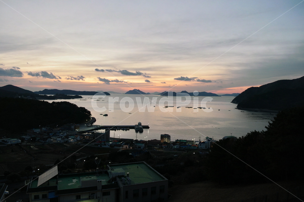 nature,자연,outdoors,옥외,경치,landscape,풍경,scenery,노을,바다,섬,항구