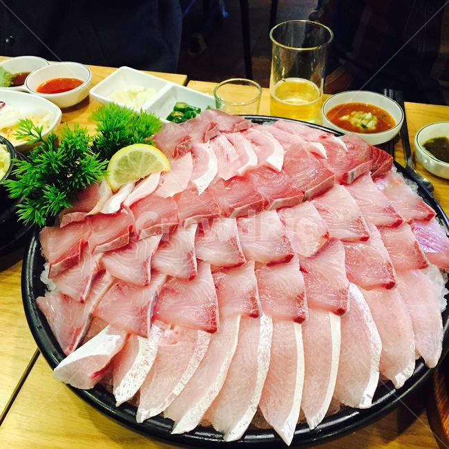 방어회,회,바다,일식,횟집,음식,선홍색,분홍색