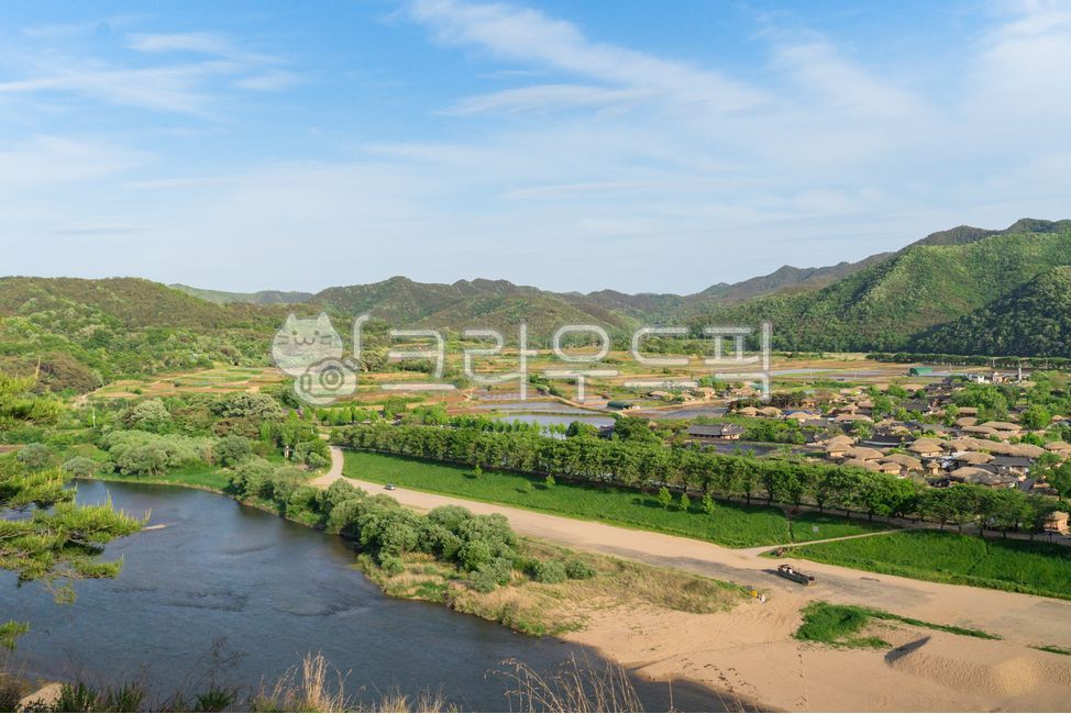 Buyongdae,cliff,Nakdong River,Hahoe Village,Andong Hahoe Village