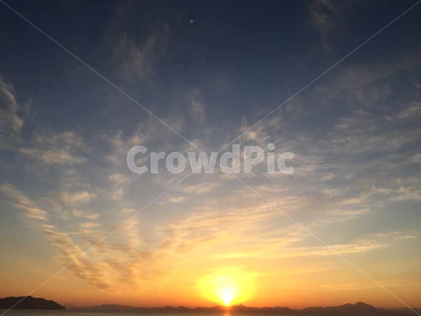 하늘,바다,노을,aneveninggiow,sky