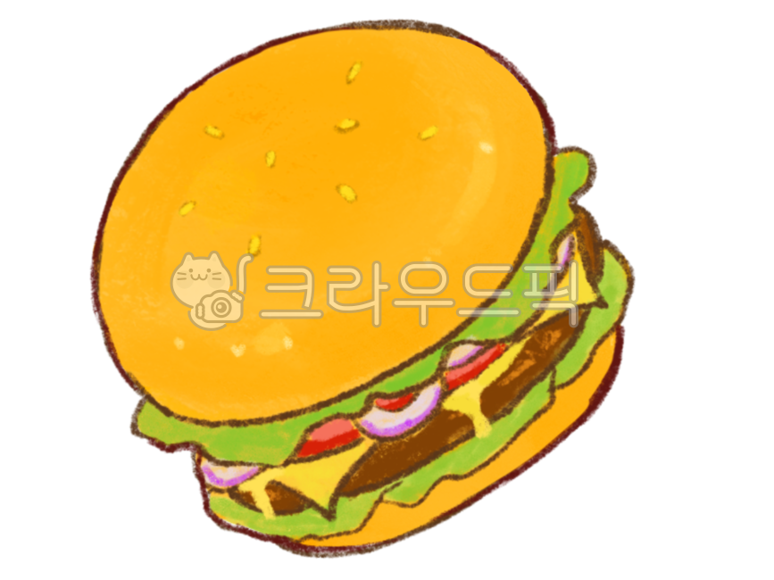burger,버거,food,음식,햄버거,치즈버거,햄버거스티커,햄버거일러스트,햄버거그림,패스트푸드