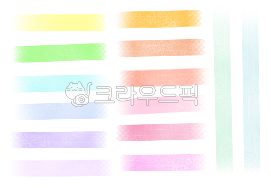 누끼,라벨,라벨지,자막바,마스킹테이프,마스킹일러스트,꾸미기,다꾸,물감,한지,손그림,색연필,다이어리,테이프,그라데이션,라인,선,테두리,자막,데코레이션,알록달록