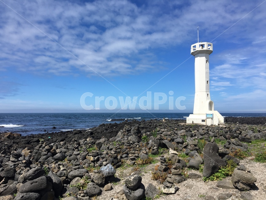 제주도,바다,등대,돌,하늘,구름,수평선,lighthouse,sea,sky,cloud,jeju