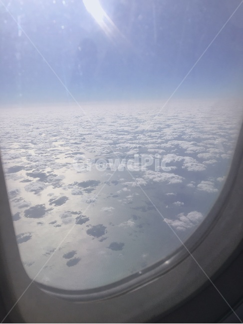 하늘,공항,구름,파란색,하늘위