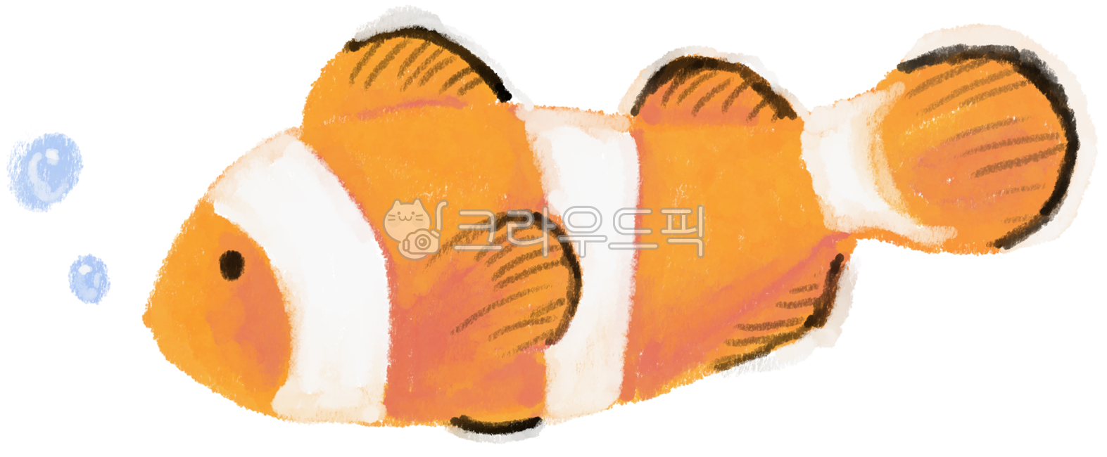 물고기,니모,바다,바다생물,sealife,해양생물,양서류,animal,amphiprion,동물,fish,열대어,크레파스,파스텔