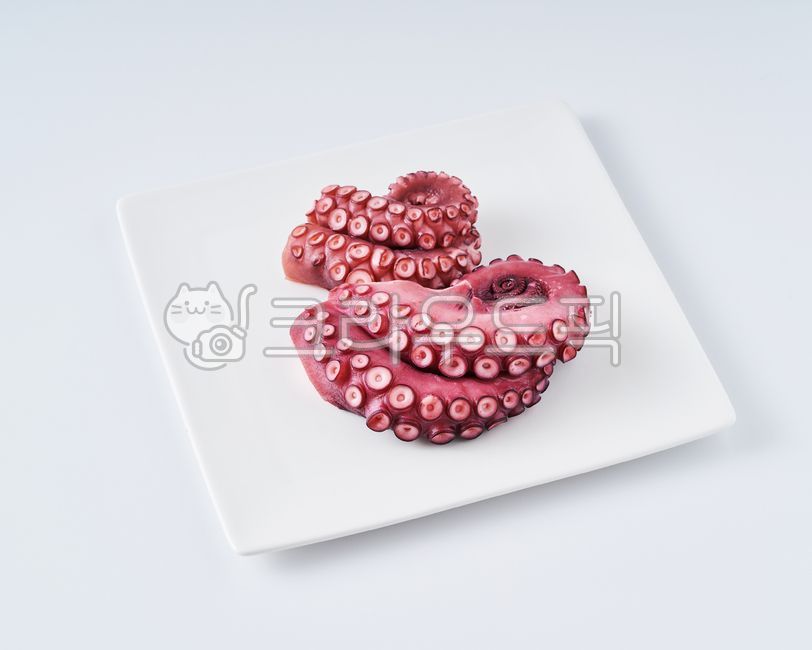 Poached octopus,octopus,stone octopus,octopus sashimi,boiled octopus,Blood octopus