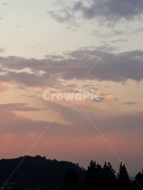 구름,하늘,노을,sky,sunset