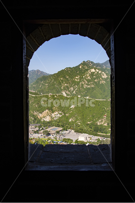 만리장성,북경,산,창문,자연,자연,풍경,nature,landscape