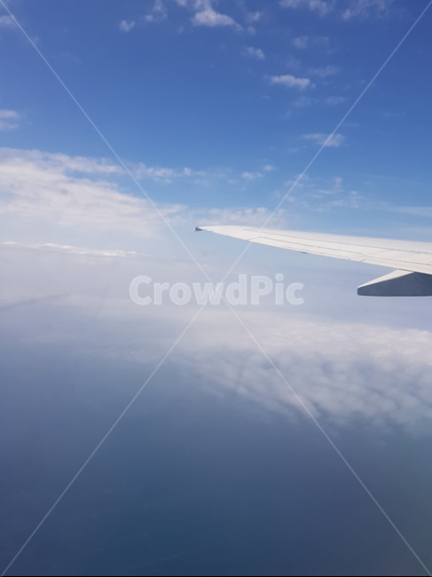 구름,하늘,비행기,sky,cloud,blue,새털구름,하늘위,항공사진