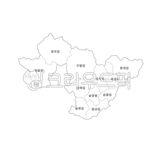 전라도,전라북도,전북,전북특별자치도,순창군,대한민국,우리나라,한국,행정구역,지도,행정구역지도,백지도,흰색,map